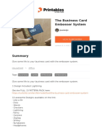 The Business Card Embosser System