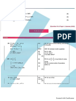 Trigonometric Equations Past Paper Questions