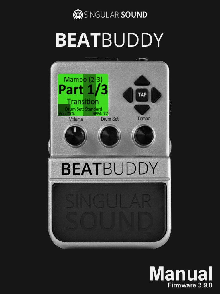 Beatbuddy Manual Ingl Firmware PDF Drum Kit Audio Engineering