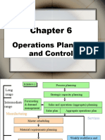 Chapter 6 Operations Planning and Control