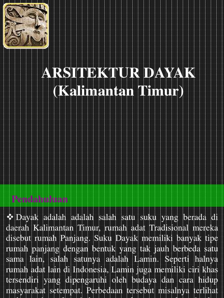 Arsitektur Tradisional Dayak