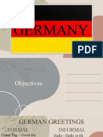 GERMAN CULTURE AND TRADITIONS