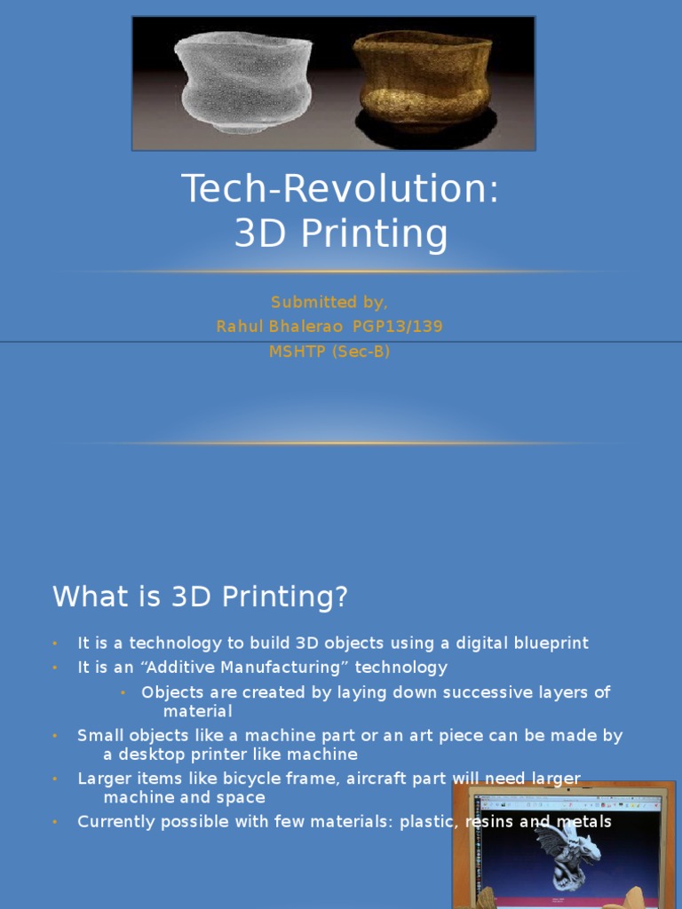 Understanding 3D Printing Technology | PDF