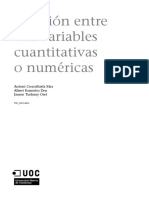 UOC. Relación Entre Dos Variables Cuantitativas o Numéricas