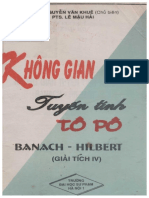 Giáo Trình Không Gian Tuyến Tính Tôpô Banach - Hilbert (Giải Tích IV) - Phần 1 - 992347