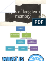 Types of Long Term Memory