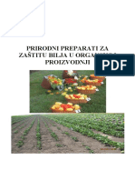 Prirodni Preparati Za Zastitu Bilja U Organskoj Proizvodnji