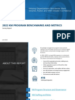 KM Program Benchmarks and Metrics Survey Report