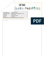 CAT 2022 Candidate Response Sheet