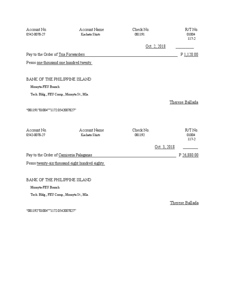 Checkbook Part 2 | PDF | Typographical Symbols | Payments