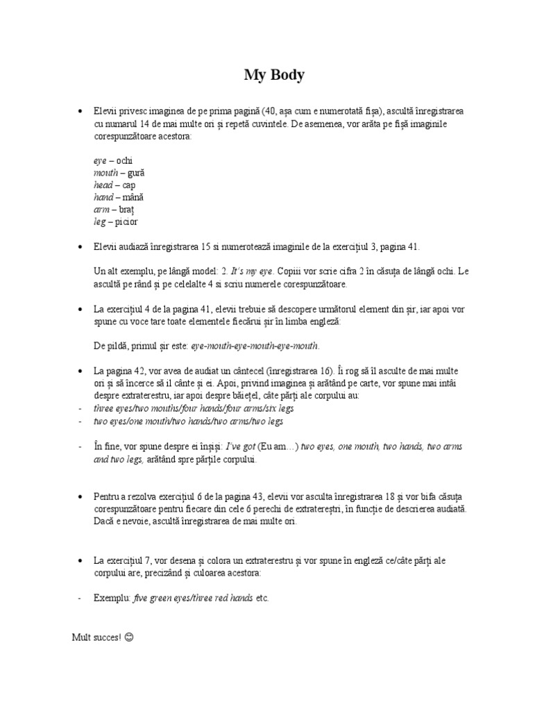 My Body | PDF