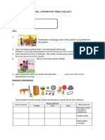Soal Latihan Pas Tema 2 Kelas 2