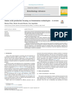 Amino Acids Production Focusing On Fermentation Techno 2018 Biotechnology Ad