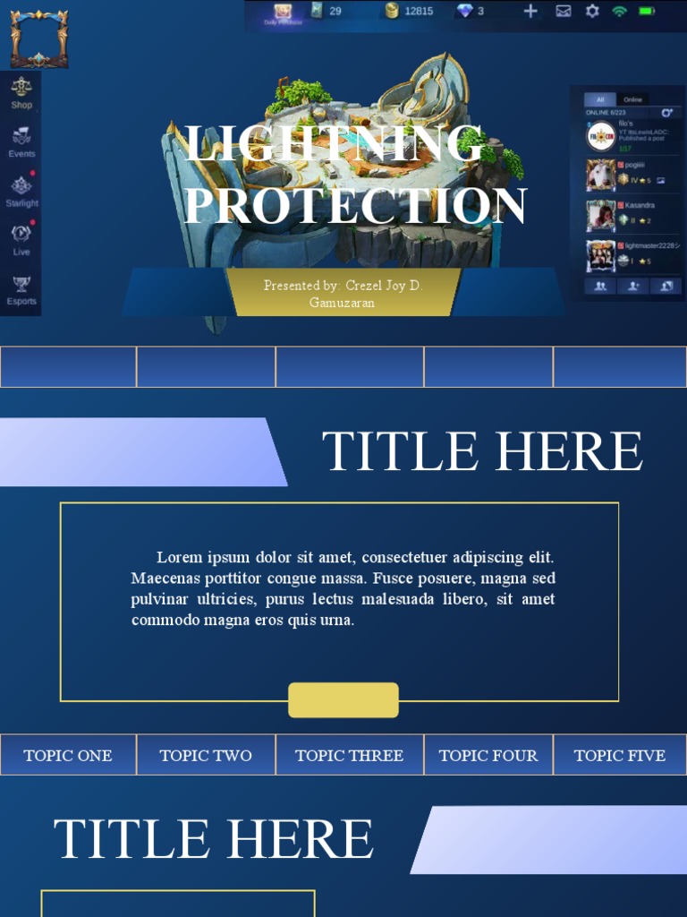 Mobile Legends PPT Template by Rome PDF