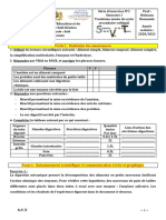 Série d'Exercices 3 Svt