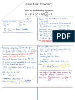 1st Order ODE (Example Linear Exact Equation)