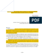 Represent Sociales Sobre La Práctica en Educación Artística en Los Profesorados