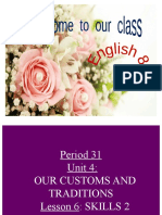 Unit 4 Our Customs and Traditions Lesson 6 Skills 2