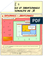 Rationnels Et Irrationnels - Irrationnalite de Racine de 2