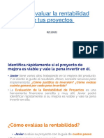 14ava Clase - Cómo Evaluar La Rentabilidad de Tus Proyectos - 02122022