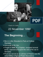 22 November 1890: Charles de Gaulle