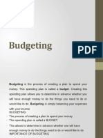 Budgeting