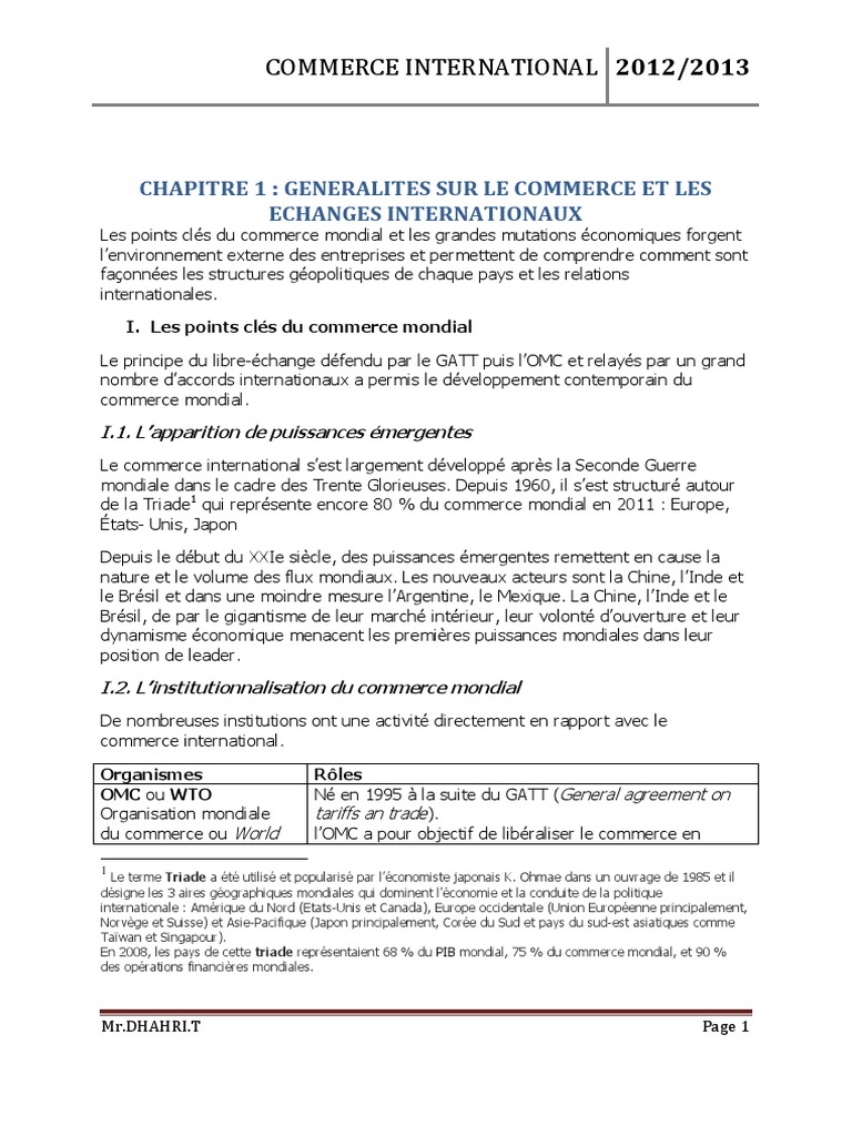 Commerce International | PDF