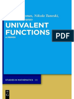 Thomas, Tuneski, Vasudevarao - Univalent Functions - A Primer-De Gruyter (2018)