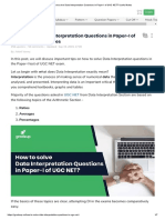 How To Solve Data Interpretation Questions in Paper-I