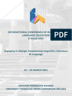 International Conference of Research On Language Education (I-Role) 2021