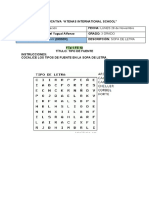 FTD 1 Fe 9 Sopa de Letra - Tipo de Fuente - 3 G