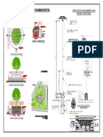 D-18 Detalle de Banca de Concreto y Detalle de Farol Exterior en Área de Esparcimiento