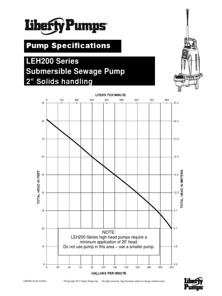 LIBERTY LEH200 Series Technical Data Sheet | PDF
