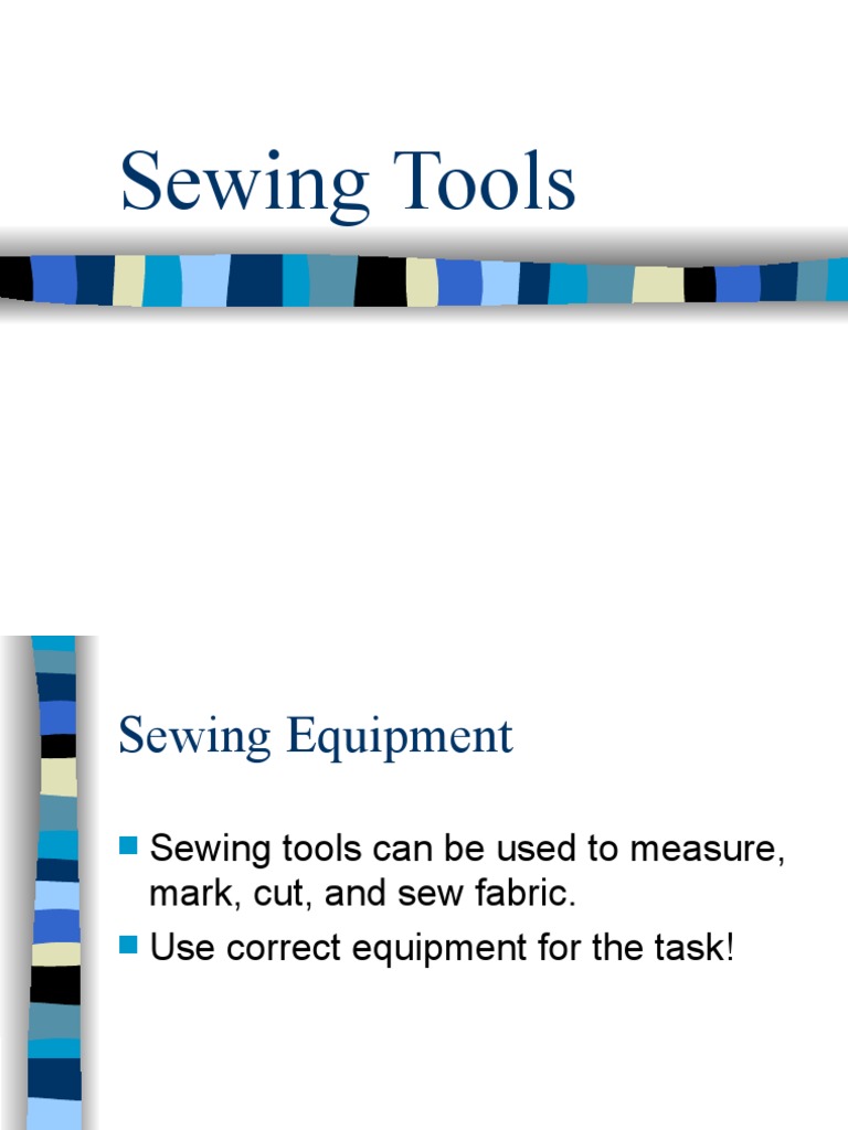Sewing Equipment PDF