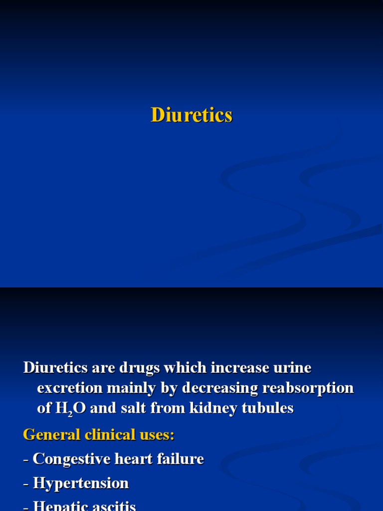 Diuretics PDF Medical Specialties Endocrine System