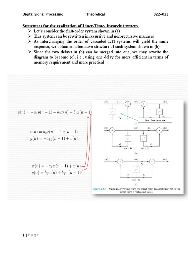 RECURSIVE& Non-RECURSIVE SYSTEM-10th Lecture | PDF | Electrical ...