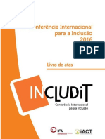 Livro de Atas da 4a Conferência Internacional para a Inclusão