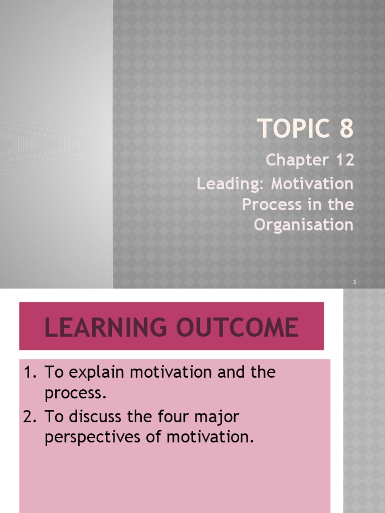 Understanding Motivation in Organizations | PDF | Motivational | Motivation