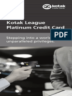 Kotak League Platinum Credit Card