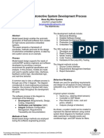 Embedded Automotive System Development Process