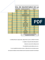 Ejercicio 1 de Excel