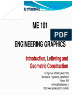 Introduction, Lettering and Geometric Construction