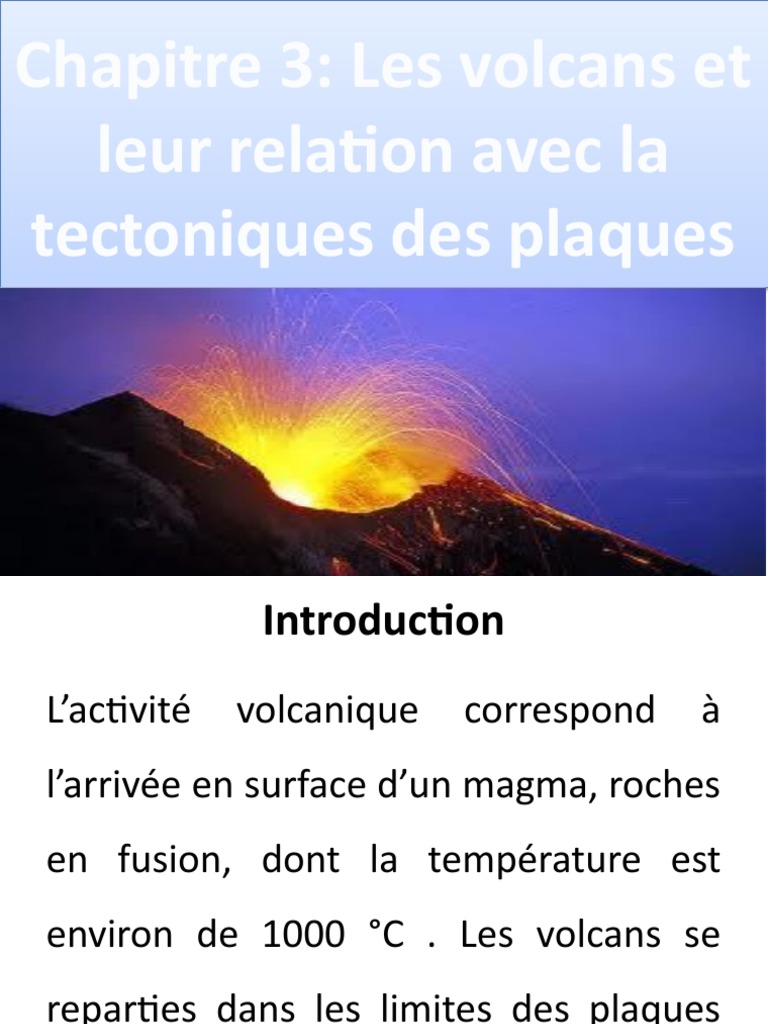 Volcans et Tectonique des Plaques PDF Volcan Magma — free download