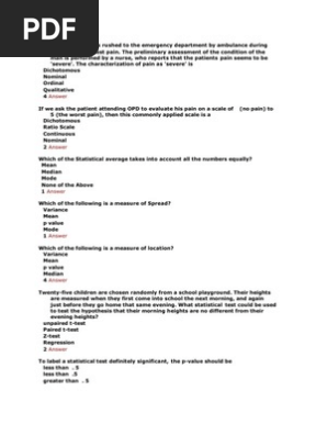 Statistics Mcq Statistical Hypothesis Testing Student S T Test