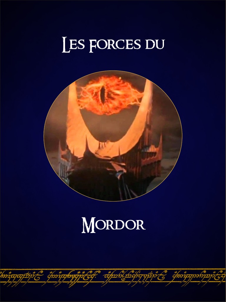 Armée de Mordor : Stratégies et Héros | PDF | Le Seigneur des anneaux ...