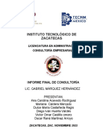 Informe Final de Consultoría