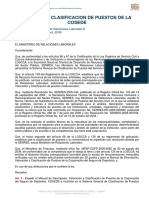 Manual de Clasificacion de Puestos de La Cosede