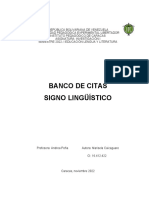 Banco de Citas Signo Lingustico