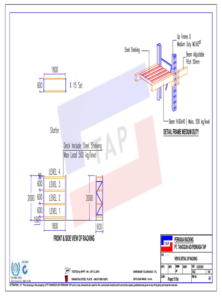 View & Detail of Racking | PDF
