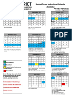 Student Instructional Calendar 2022-2023-Updated